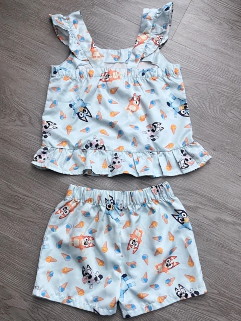 Bluey Bingo Matching Family Tank Top & Shorts Outfit Set Size 3T